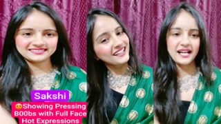 Beautiful Actress & Model Sakshi Naked Viral Pressing Sex